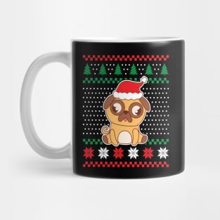 Ugly Christmas Sweaters Confused Pug Dog Mug